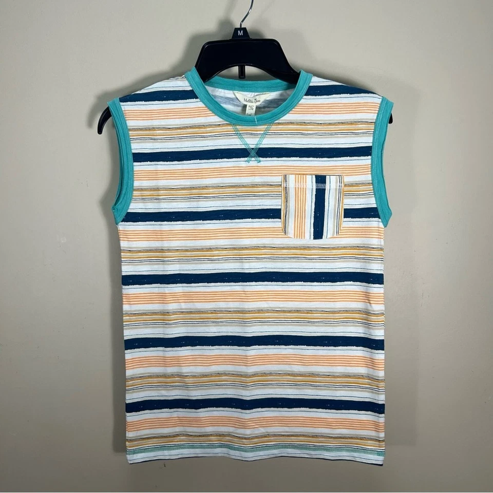 Новый с Ярлыками Matilda Jane мальчиков лучший Summer когда-либо в полоску рубашка без рукавов размер 10 - Изображение 2 из 4