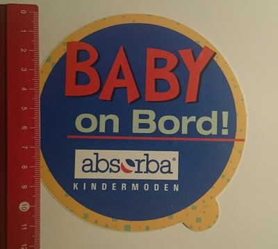 Aufkleber/Sticker: absorba Kindermoden Baby on Bord (23011754)