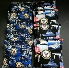 US Navy Ship Military Set of 8 ACA Regulation Cornhole Bean Bags