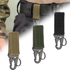 Carabiner Lock Buckle Belt 100x30mm 1pcs Black/Green/Khaki For Camping