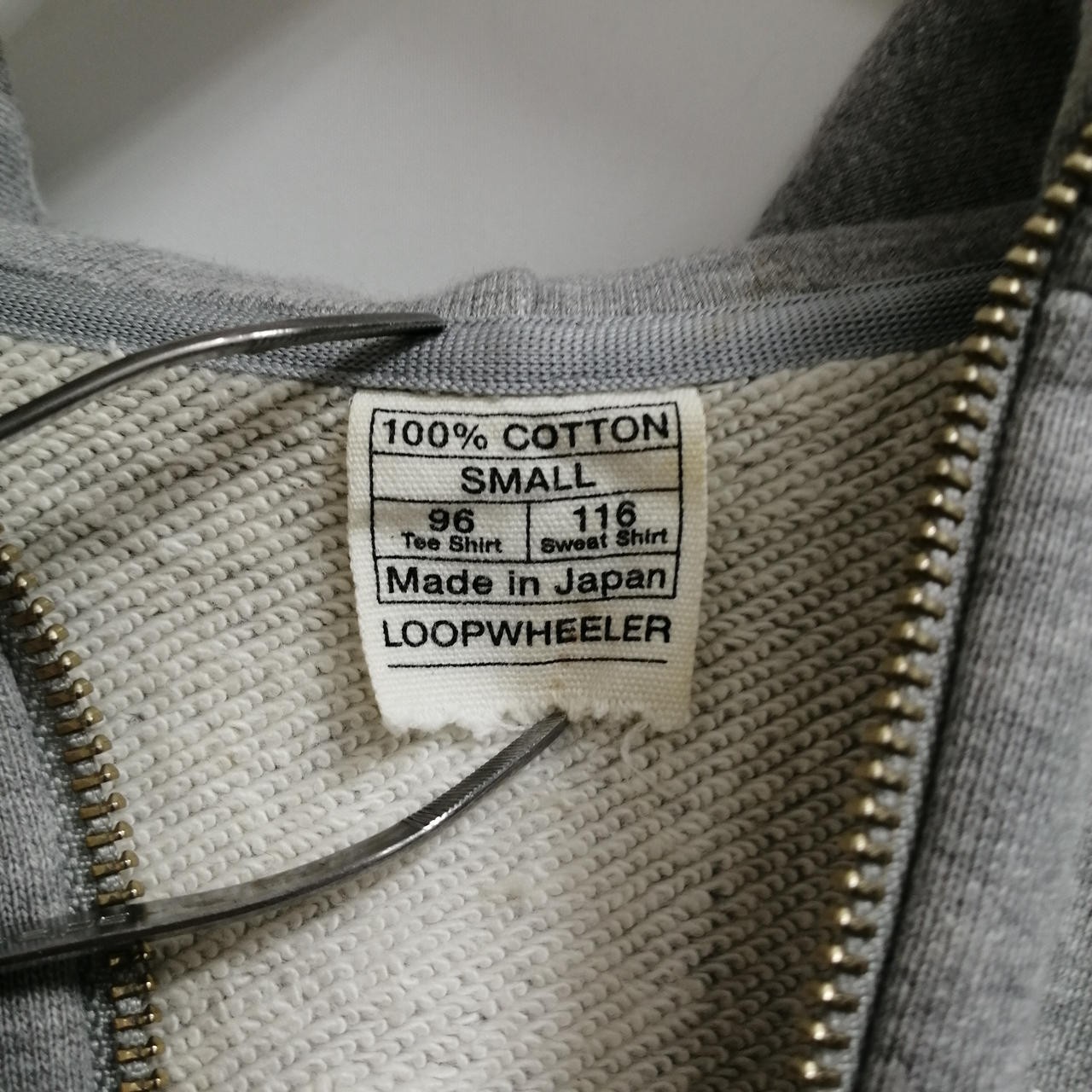 Loopwheeler Gray Snow Pattern Embroidery Zip-Up H… - image 12