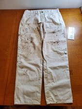 Vintage Dickies Painter Pants Grunge Denim Carpenter Art Paint Stained 33x30