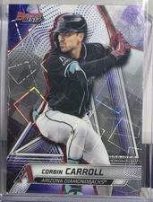 2025 Bowman's Best Purple Refractor #8 Corbin Carroll 228/250 Diamondbacks