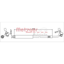 Metzger Bremsschlauch hinten links für Chevrolet Trax Opel Mokka