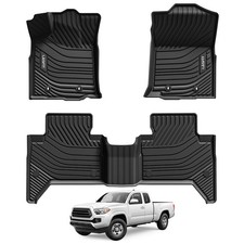 Lasfit Floor Mats For 2005-2026 Toyota Tacoma All Weather Custom Tpe Floor Liner Lasfit Floor Mats For 2005-2026 Toyota Tacoma All Weather Custom Tpe Floor Liner