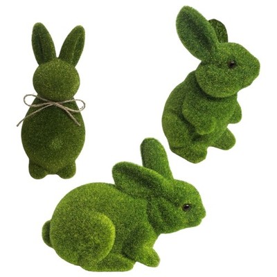 Handmade Easter Decoration Foam Rabbit Figure For Table Window Party Supplies