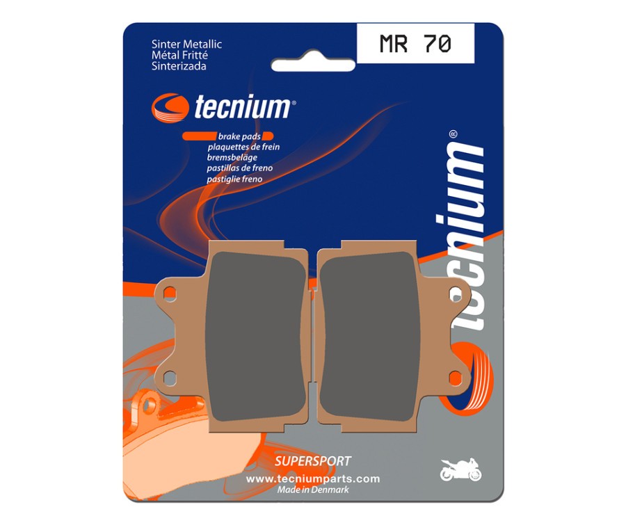 Plaquettes de frein TECNIUM métal fritté MR70 anti fading