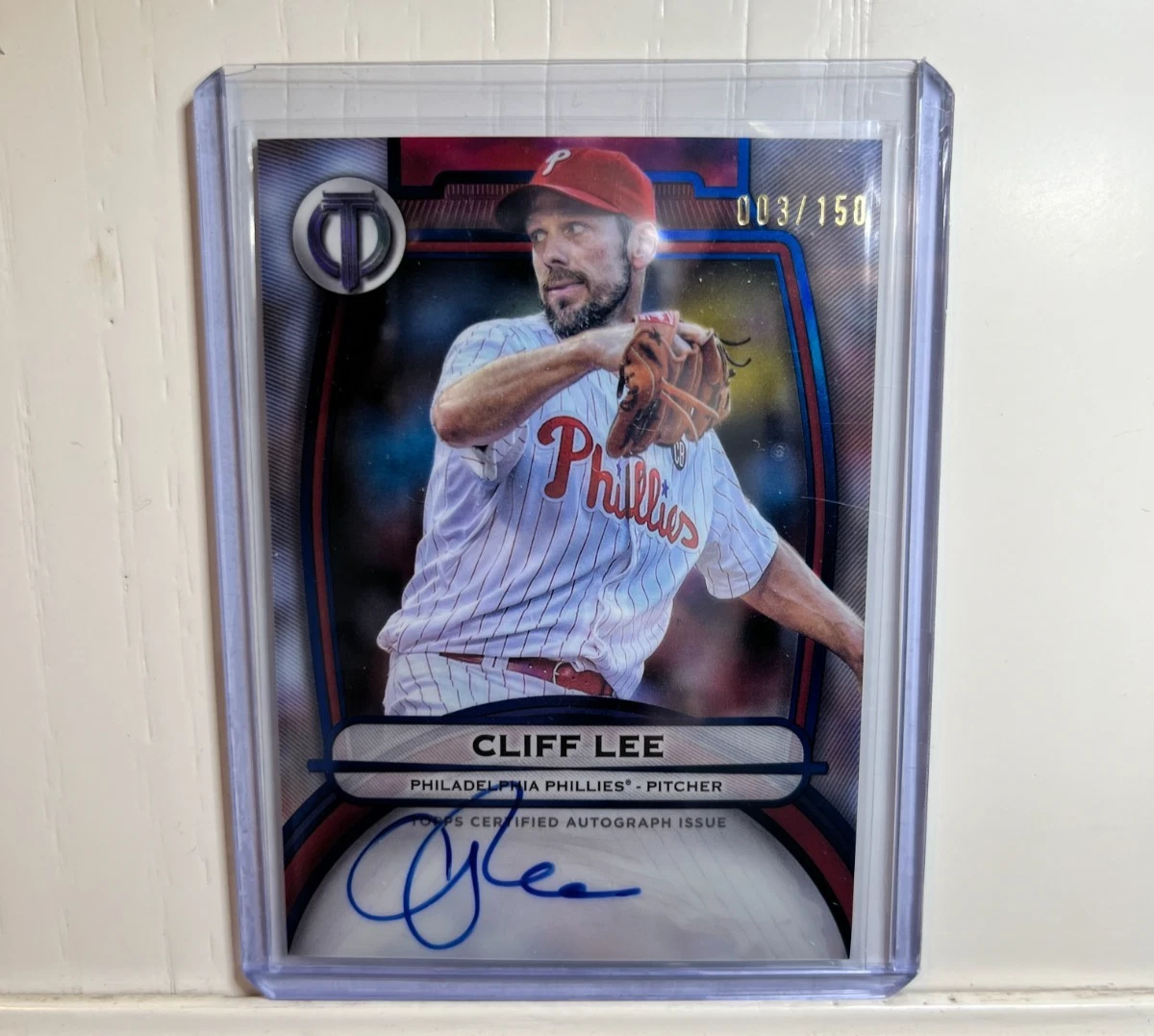 Cliff Lee Baseball Autographed Sports Trading Cards & Accessories