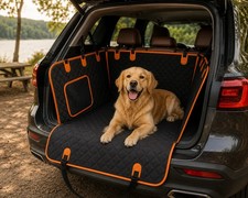 Dog Car Seat Cover for Back Seat, Waterproof Seat Protector Scratchproof - Black