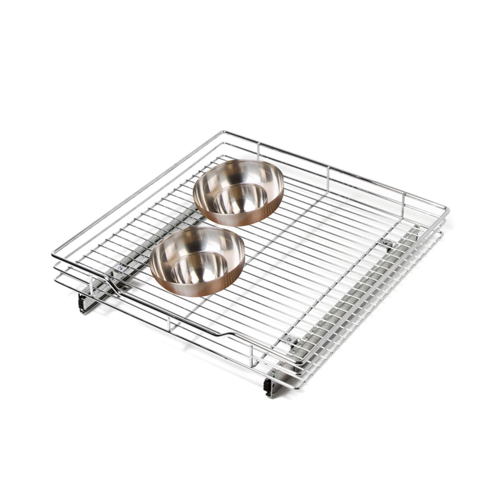 Элегантный дизайн Выдвижного шкафчика-органайзера Одноуровневый хромированный Очень большой 10390₽