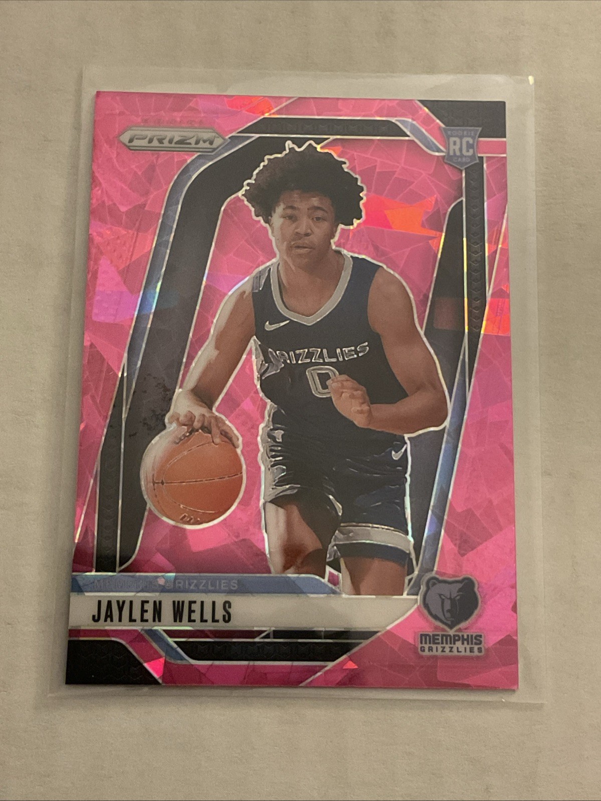 2024-25 Prizm Jaylen Wells RC Pink Ice Rookie #239 Grizzlies