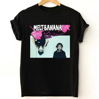 Melt Banana 3+5 Tour with BabyBaby T Shirt Black Unisex S-5XL 1P0826