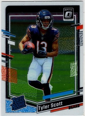 2023 Panini Donruss Optic Football Tyler Scott No. 218 Chicago Bears