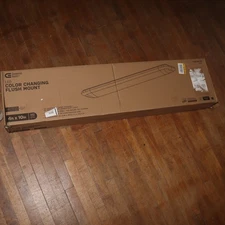 Commercial Electric Low Profile LED Flush Mount Rectangular Light Fixture 48x10