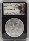 2026 Eagle S$1 MS 70 First Day of Issue NGC Hand signed by Anna E. Cabral