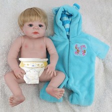 Waterproof Reborn Baby Dolls Realistic Newborn Boy Doll Full Body Vinyl Silicone