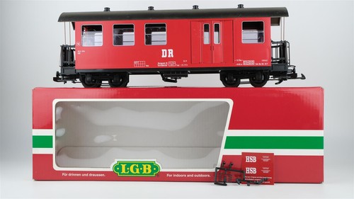 LGB G 31710 Gepäckwagen rot 902-304 KbD DR (Aufkleber HSB vorhanden) | Zustand: Gebraucht