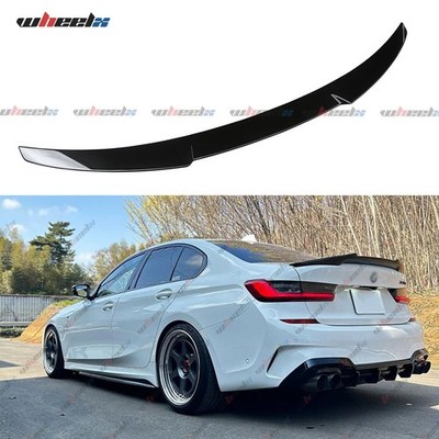 Glossy Black CS Style Highkick Trunk Spoiler For 19-26 BMW G20 330i M340i M3 G80