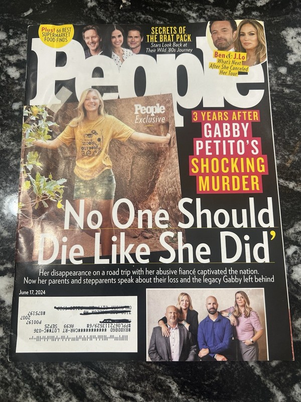 People Magazine.   June 17, 2024.  GABBY PETITO