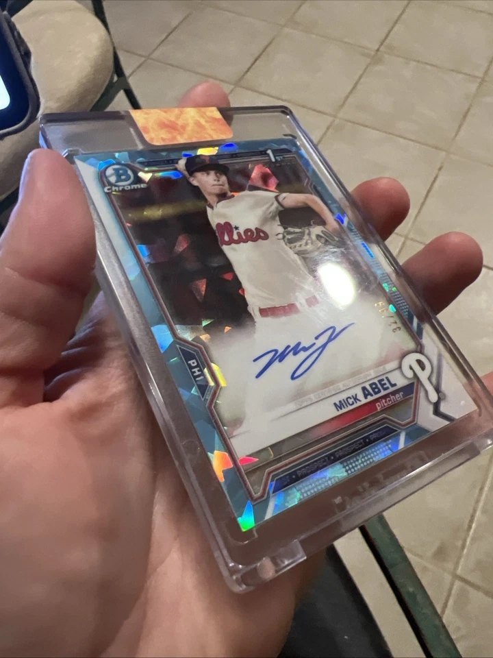 2021 Bowman Sapphire Edition - Chrome Prospects Autograph Mick Abel #BSPA-MA... - Image 2 of 4
