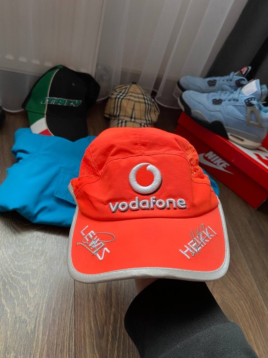 Original Vodafone McLaren Mercedes Lewis Hamilton Cap Orange F1