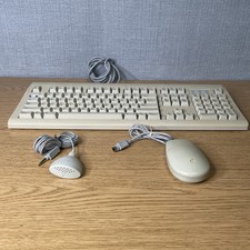 Vintage Apple Mac Keyboard MO115 Desktop Bus Mouse II And Microphone