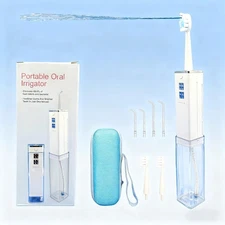 Water Flosser & Toothbrush Combo-Portable Dental Oral Irrigator, 4 Nozzles, 2...