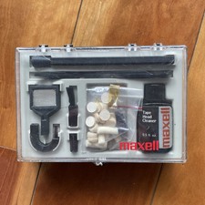 Maxell Tape Head Cleaner Kit And Case Tape Path Player Clean Protect Restore