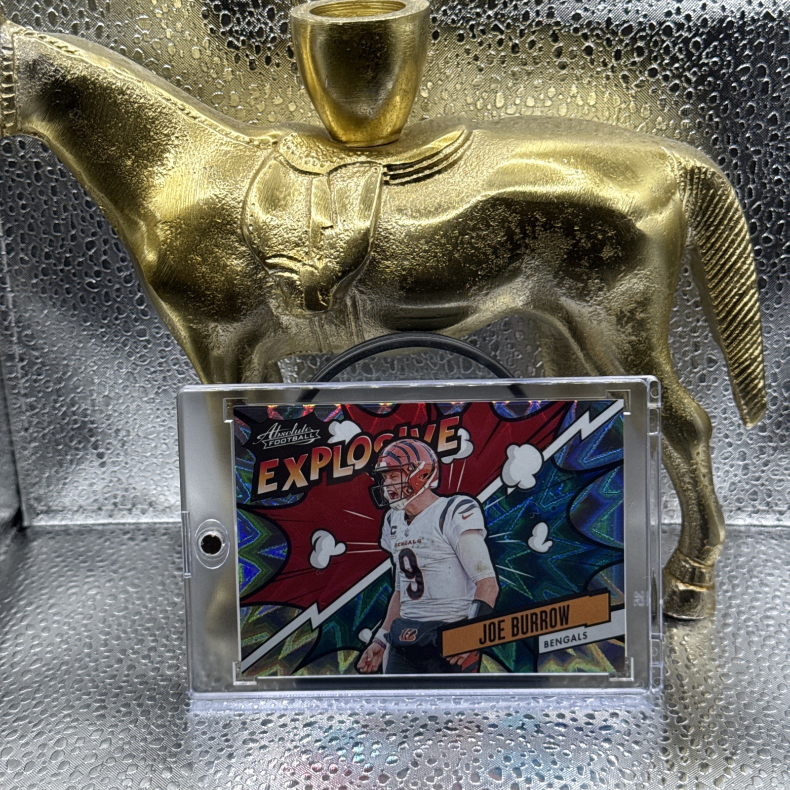 2024 Panini Absolute - Explosive Joe Burrow #EX-JBW 🏈 Rare Horizontal