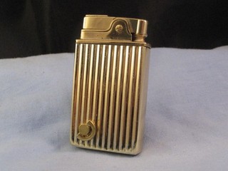 ART DECO PETROL POCKET LIGHTER CROWN JAPAN MUSICAL ANTIQUE VINTAGE SMOKING