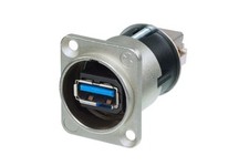 Neutrik NAUSB3 Reversible Feed Through USB 3.0 Addapter, Nickel