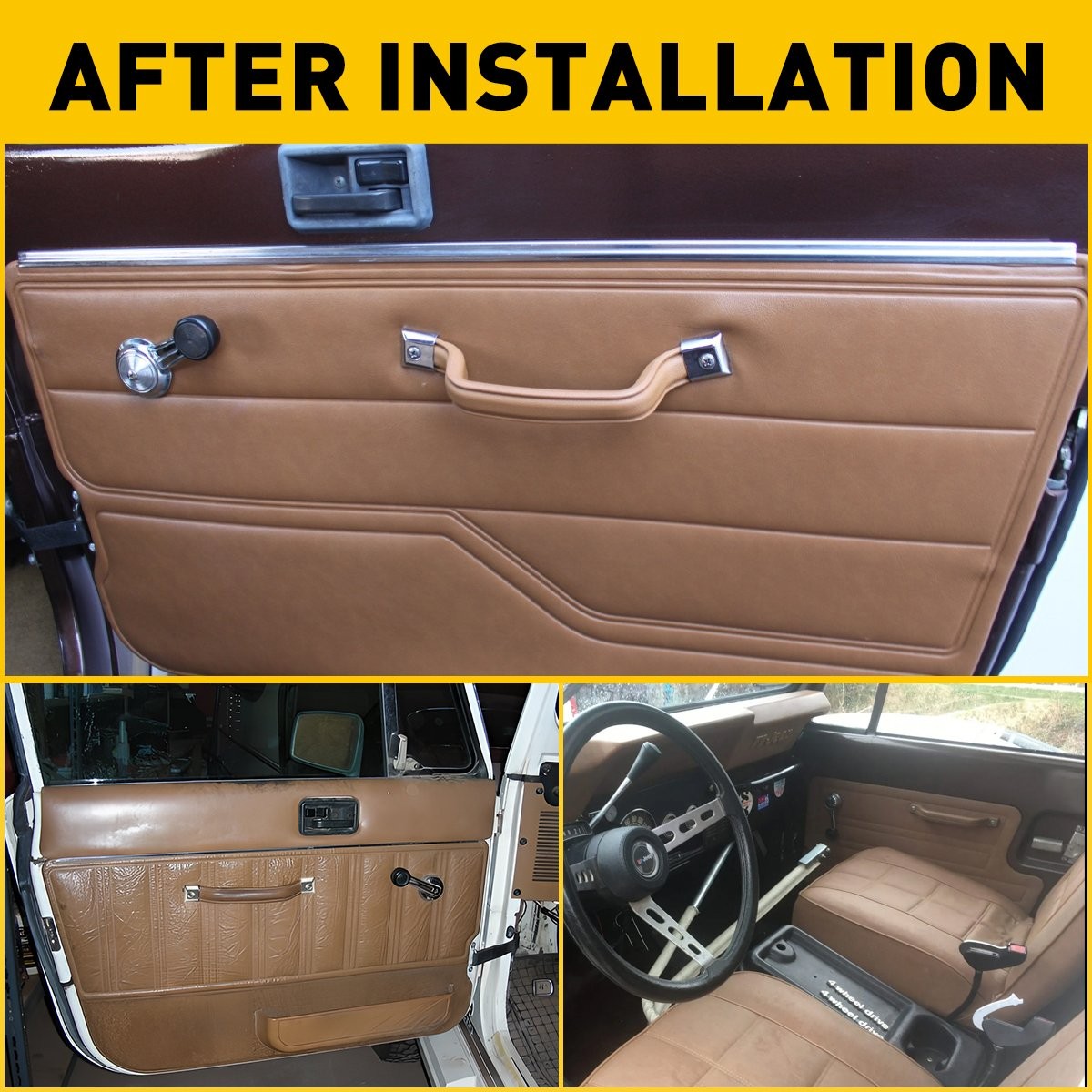 Interior Door Handle Strap Pull Fits Jeep CJ5,CJ7,CJ8,For Wrangler YJ 55009801K thumbnail 2