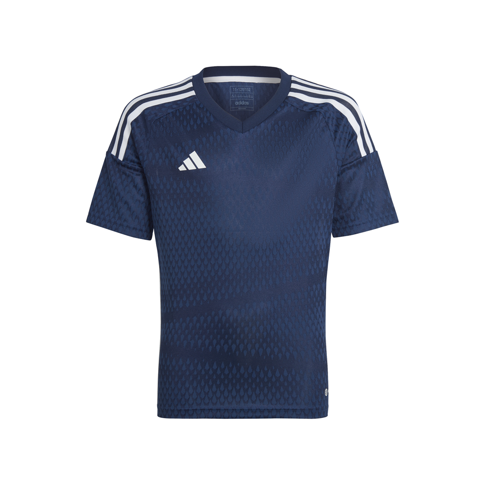 adidas Tiro23 Competition V Neck Short Sleeve Soccer Jersey Youth Boys Blue  IC7