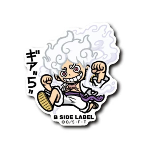 Etiqueta adhesiva oficial de una pieza lado B impermeable calcomanía de anime Luffy Zoro Law Ya