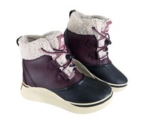 Sorel Out N About IV Chillz Winter Boots Youth Kids 5 Womens 6.5 Burgundy New