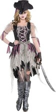 Amscan 848275 Adult Haunted Pirate Wench Costume, Medium Size 6-8