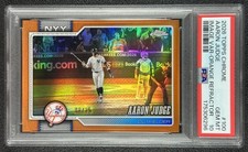 AARON JUDGE PSA 10 2026 TOPPS CHROME #100 IMAGE VARIATION ORANGE REFRACTOR 8/25