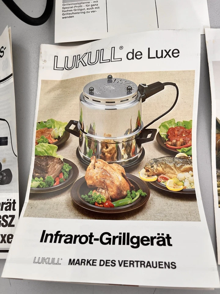 Lukull de Luxe Infrarot Multi  Grill Neu Original Verpackt mit Rechnung von 1994