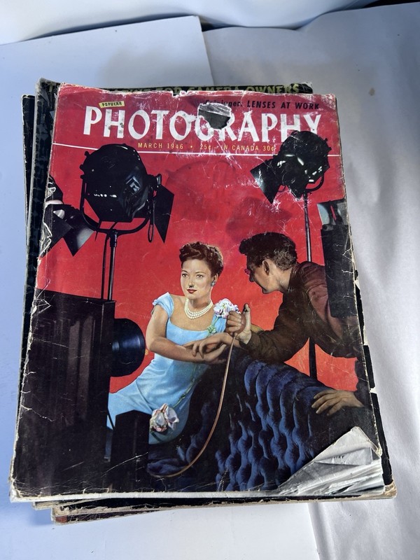Vintage Lot of 9 Popular Photography Magazines