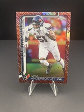 2025 Topps Chrome Will Anderson Jr Football Leather Refractor 121 Houston Texans