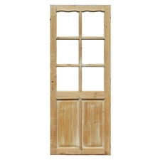 Salvaged 33  Door with Divided Windows, c. 1880, NED2539