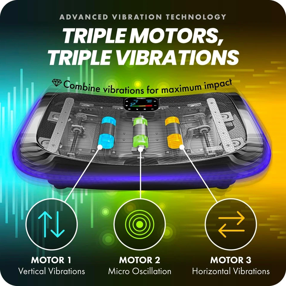 Bluefin Fitness 4D Triple Motor Vibration Plate - Image 2 of 4