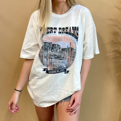 Refined Canvas, Desert Dreams Graphic Tee, S/M