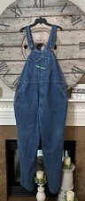 Key Imperial Carpenter Bib Overalls Mens Size 44 X 33 Denim Workwear O 