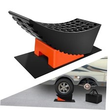 Tandem Trailer Tire Change Ramp, Tire Lifts Up to 6.3", 1 Pack/Raise 4"-6.3"
