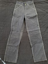 Lee Vintage 70's Student Dungarees Denim Jeans 28x34 Deadstock NOS Made in USA