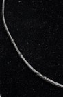 14k White Gold Black Leather Cord Necklace 2.3g — photo 3