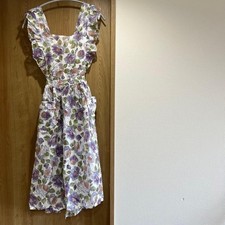 Yves Saint Laurent YSL Apron Floral Motif Logo Vintage Vtg Deadstock Not Used