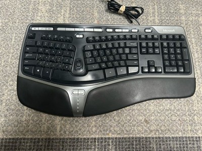 Microsoft Natural Ergonomic Keyboard 4000 V1.0 USB Wired Split Design Black