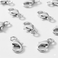 Sterling Silver Lobster Claw Clasp 925 Wholesale Triggers Jewelry Findings 13mm